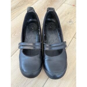 Merrell Womens Black Plaza Bandeau Maryjane Leather Shoes Size 8.5